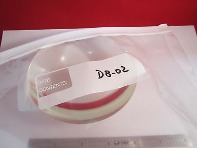 OPTICAL LARGE PLANO CONVEX LENS YELLOW TOINT Chipped Edge LASEROPTICS BIN#D8-02