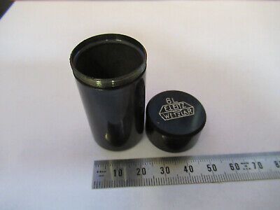 EMPTY BRASS OBJECTIVE CANISTER LEITZ WETZLAR MICROSCOPE PART AS PICTURED W3-B-31