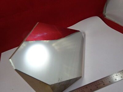 HUGE OPTICAL ZERODUR PIECE SILVER MIRROR TRUNCATED OPTICS AS PICTURED &92-75