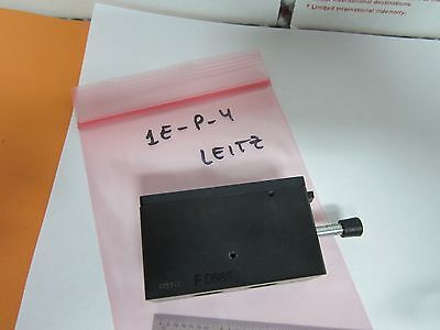 OPTICAL MICROSCOPE PART SLIDE Leitz Wetzlar Germany OPTICS BIN#1E-P-4