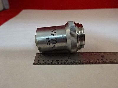 MICROSCOPE PART UNITRON MF10 OBJECTIVE OPTICS AS IS #AN-17