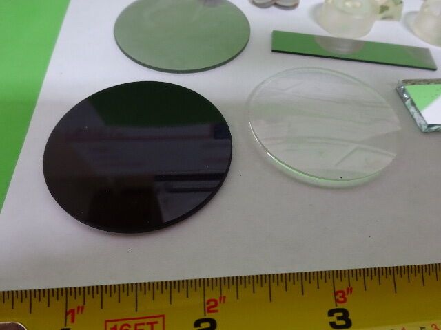 LOT OPTICAL LENSES PRISM MIRROR MIL SPEC LASER OPTICS AS IS #AQ-31