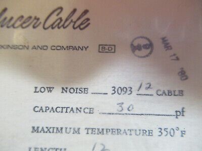 PCB ENDEVCO LOW NOISE CABLE 12in 3093 für Beschleunigungsmesser WIE ABGEBILDET &amp;Q1-FT-64