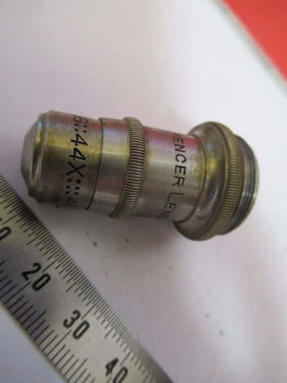 ANTIQUE  SPENCER 44X  OBJECTIVE MICROSCOPE PART AS PICTURED #R3-C-62