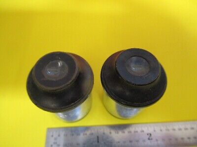 VINTAGE AO SPENCER OCULAR EYEPIECE PAIR 10X MICROSCOPE PART AS PICTURED FT-6-171