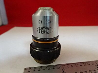 MICROSCOPE PART OLYMPUS JAPAN M10 OBJECTIVE OPTICS AS IS #AM-47