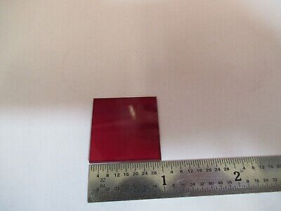 OPTICAL SCHOTT GLASS RED FILTER OPTICS AS PICTURED &B6-A-20