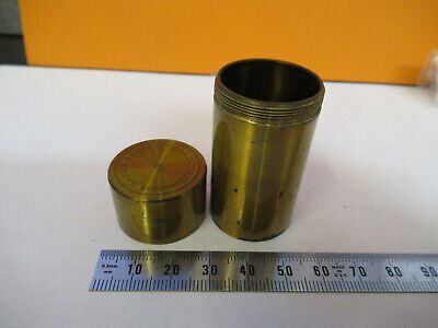 EMPTY BRASS BAUSCH LOMB CAN 1/6 OBJECTIVE MICROSCOPE PART AS PICTURED &A2-FT-71