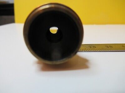 ANTIQUE OBJECTIVE BRASS LEITZ 6lg OPTICS MICROSCOPE PART AS PICTURED &14-C-24