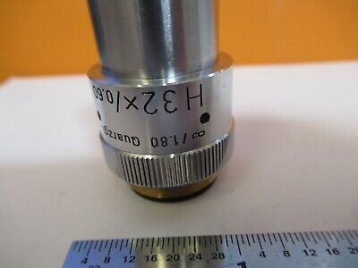 LEITZ WETZLAR OBJECTIVE QUARTZ 32X INFINITY OPTICS MICROSCOPE AS PIC &5M-A-14