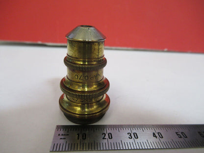 FOR PARTS BRASS OBJECTIVE ANTIQUE SPENCER AO MICROSCOPE AS PICTURED 81-B-08