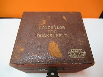 ANTIQUE LEITZ WETZLAR CONDENSER DUNKELFELD MICROSCOPE PART AS PICTURED &16-B-06