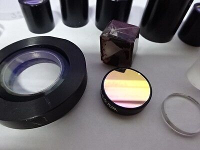 LOT OPTICS LENSES FILTERS COATED LENS OPTICAL SET OPTICS AS PICTURED &AB-42