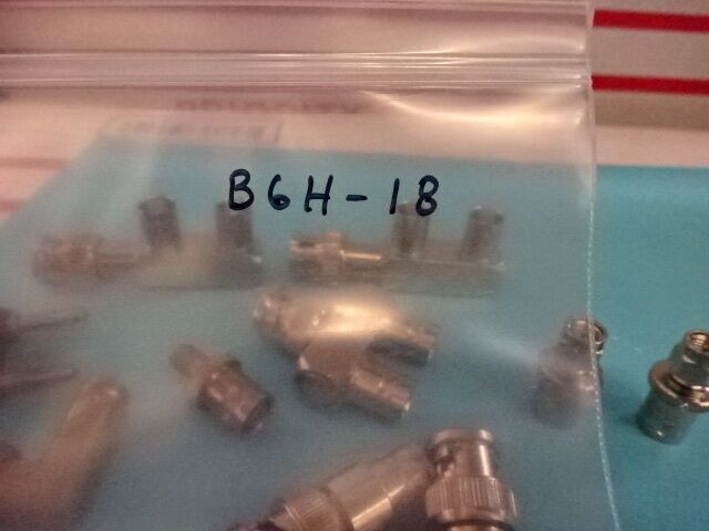 LOT BNC CONNECTOR ADAPTERS  RF MICROWAVE FREQUENCY AS PICTURED AS IS #B6H-18