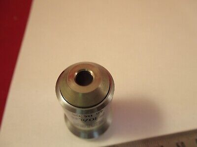 ZEISS GERMANY OBJECTIVE F 10X 460405 MICROSCOPE PART AS PICTURED &96-A-19