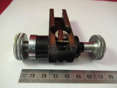 LEITZ WETZLAR GERMANY POL STAGE MICROMETER MICROSCOPE PART AS PICTURED &FT-4-63