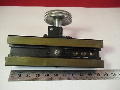 LEITZ GERMANY POL STAGE MICROMETER MICROSCOPE PART AS PICTURED &FT-4-78