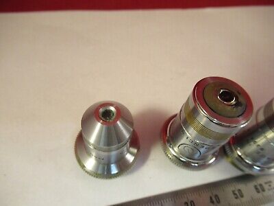 LOT 3 AO SPENCER OBJECTIVES AMERICAN OPTICS MICROSCOPE PART AS PICTURED #10-B-30