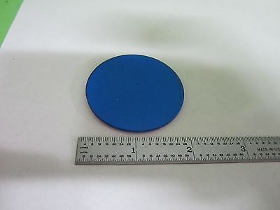 MICROSCOPE PART ZEISS GERMANY BLUE FILTER GLASS OPTICS AS IS BIN#V1-35