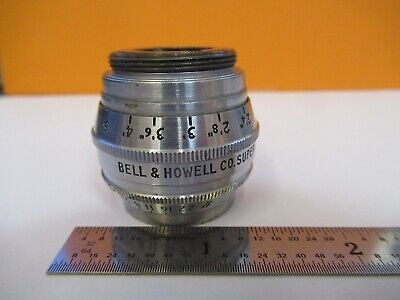 BELL & HOWELL USA OPTICAL SUPER COMAT 1 INCH LENS + IRIS OPTICS &A9-A-09