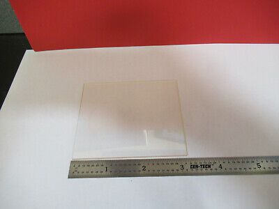 OPTICAL MIL SPEC RARE CLEAR AMBER GLASS PLATE  OPTICS AS PICTURED &B6-A-17