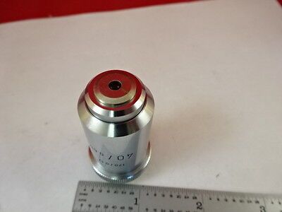 MICROSCOPE PART OBJECTIVE LEITZ WETZLAR GERMANY 40X OPTICS AS IS B#U1-B-11