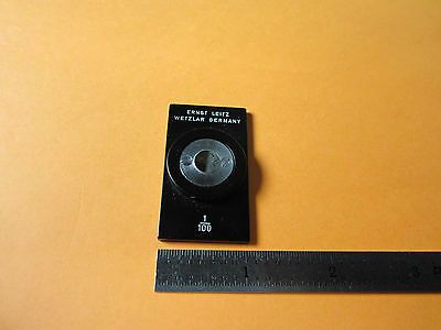 OPTICAL MICROSCOPE PART LEITZ WETZLAR GERMANY RETICLE TARGET OPTICS BIN#9-84