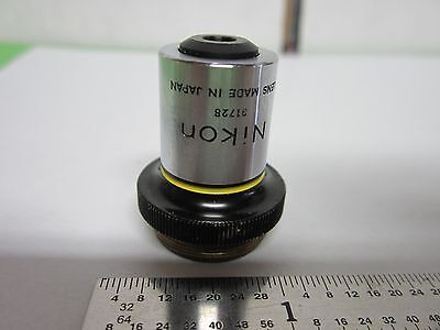 OPTICAL MICROSCOPE PART Nikon objective 10x OPTICS BIN#46-L-12