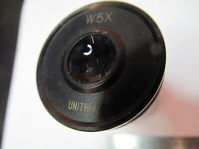 UNITRON JAPAN W5X EYEPIECE OCULAR OPTICS MICROSCOPE PART AS PICTURED &W8-A-23