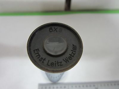 ANTIKES MIKROSKOPTEIL Okular 6X b LEITZ GERMANY OPTICS #K1-98ii