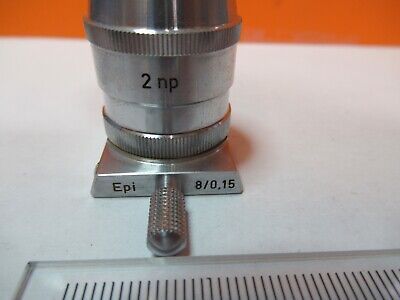 REICHERT AUSTRIA OBJECTIVE 2np 8X EPI MICROSCOPE PART OPTICS AS PICTURED 3K-A-55