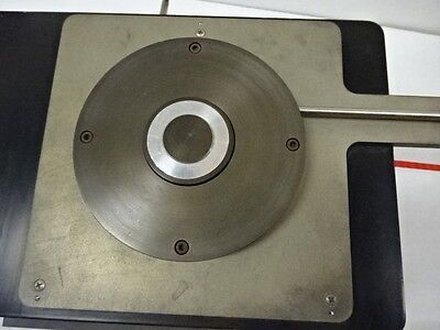 MICROSCOPE PART ROTATING ROTATABLE STAGE SPECIMEN TABLE AS IS  #TB-1-B