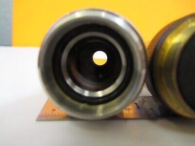 LOT 2 EA OBJECTIVE 10X 40X JAPAN OPTICS MICROSCOPE PART as pictured &A4-FT-92