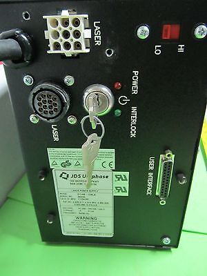 POWERFUL ARGON LASER JDS UNIPHASE 2214-10SLA OPTICS + POWER SUPPLY BIN#WARE