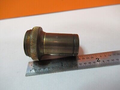 ANTIQUE BRASS CARL ZEISS 90X JENA OBJECTIVE MICROSCOPE PART AS PICTURED &7B-B-43