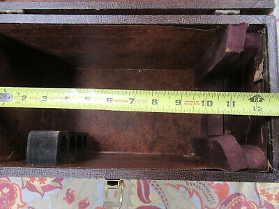 ANTIQUE BAUSCH LOMB EMPTY WOOD CABINET for MICROSCOPE AS PICTURED &TD-5c