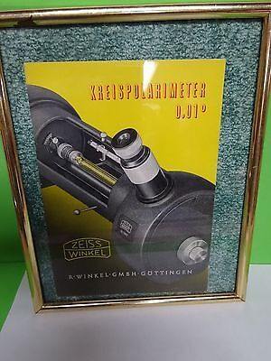 MICROSCOPE ANTIQUE MANUAL ZEISS WINKEL KREISPOLARIMETER VINTAGE AS IS BIN#V3