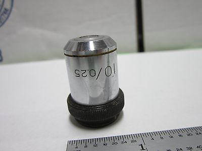 MICROSCOPE PART OBJECTIVE BRISTOL 10X OPTICS BIN#Q4-R-19