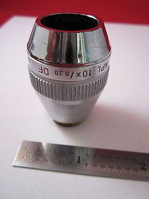 LEICA LEITZ OPTICAL MICROSCOPE PART OBJECTIVE NPL  10X DF OPTICS BIN#ERGOLUX