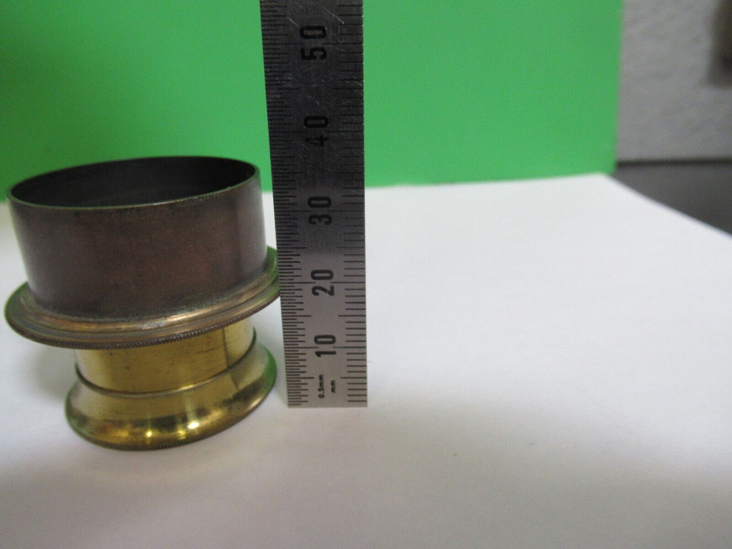 ANTIQUE BRASS RARE UK ENGLAND EYEPIECE MICROSCOPE PART AS PICTURED P2-B-22