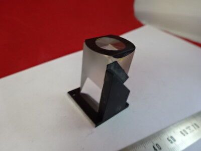 MOUNTED GLASS PRISM UNKNOWN MAKER MICROSCOPE PART AS PICTURED #5-A-55