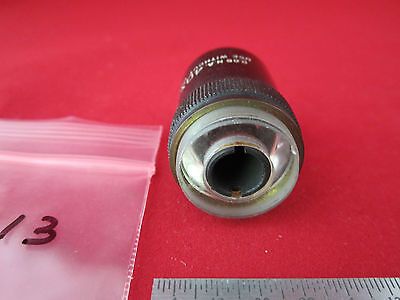 MICROSCOPE OBJECTIVE BAUSCH LOMB 40X  OPTICS #2-113