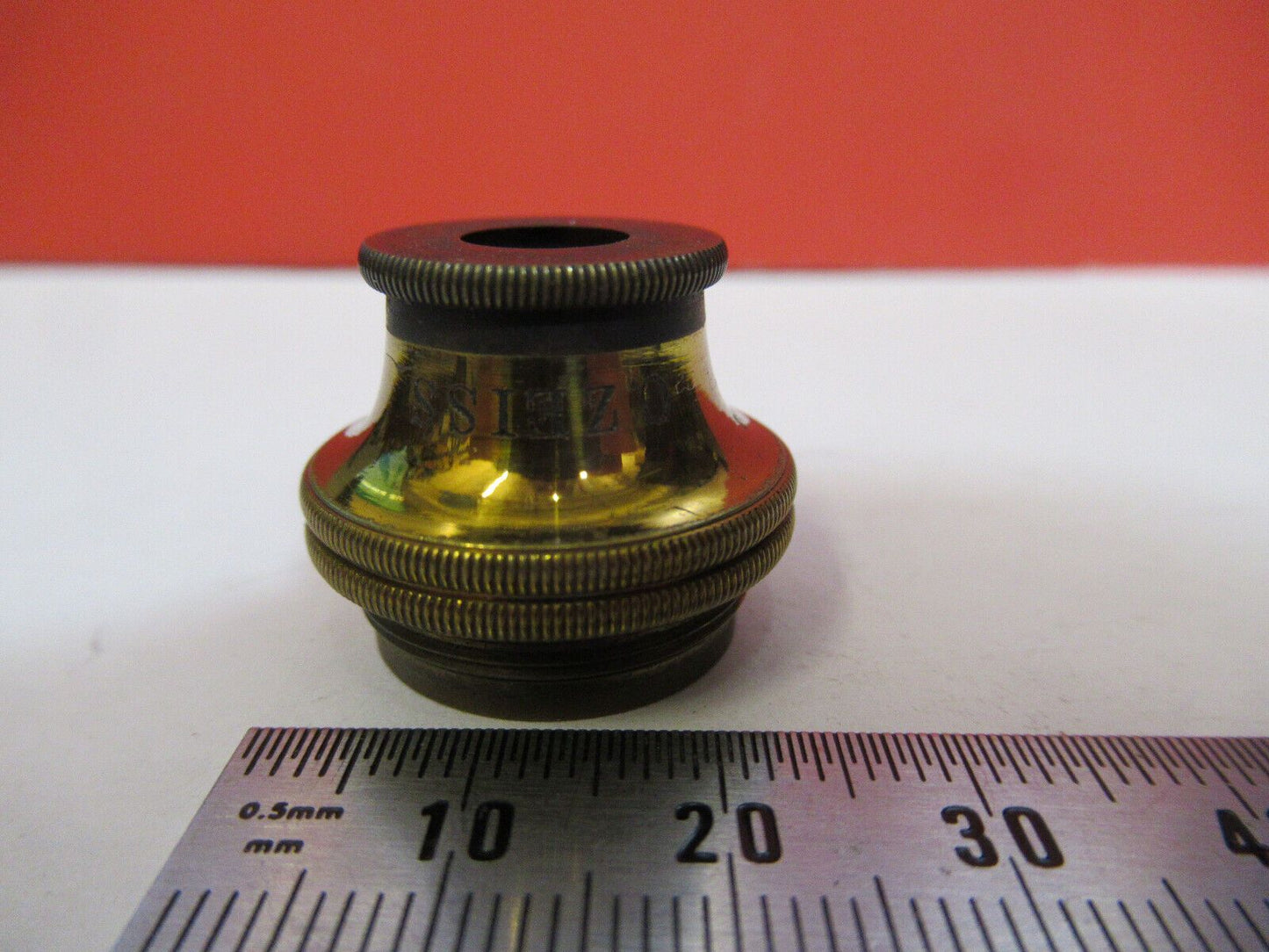 ANTIQUE CARL ZEISS JENA GERMANY OBJECTIVE MICROSCOPE PART AS PICTURED &H9-B-04