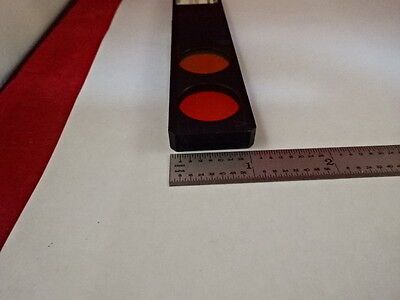 MICROSCOPE PART PHASE SHIFT TECHNOLOGY SLIDE FILTER OPTICS AS IS #AG-04