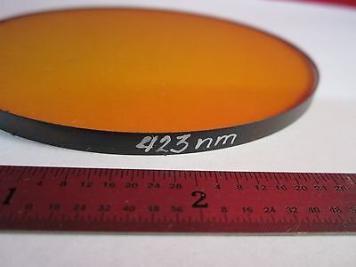 OPTICAL FILTER 423 nm [chipped on edge] LASER OPTICS BIN #C7-12