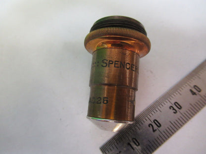 ANTIQUE BRASS SPENCER 10X OBJECTIVE LENS MICROSCOPE PART AS PIC &P4-B-101