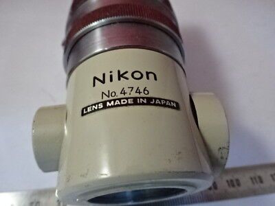 FOR PARTS NIKON JAPAN COMPARATOR LENS 50X OPTICS MICROSCOPE PART AS IS #99-03