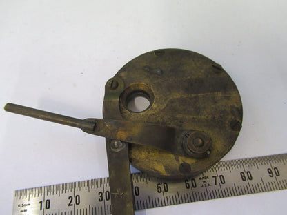 ANTIQUE BRASS SHUTTER UNKNOWN RARE COLLIMATOR SCOPE PART AS PICTURE Z4-B-92