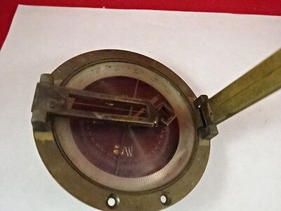 ANTIQUE BRASS COMPAS COMPASS  BRUJULA AS IS #Q5-A-06-B