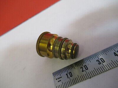 ANTIQUE BRASS VERICK OBJECTIVE FRANCE MICROSCOPE PART AS PICTURED &F6-B-21